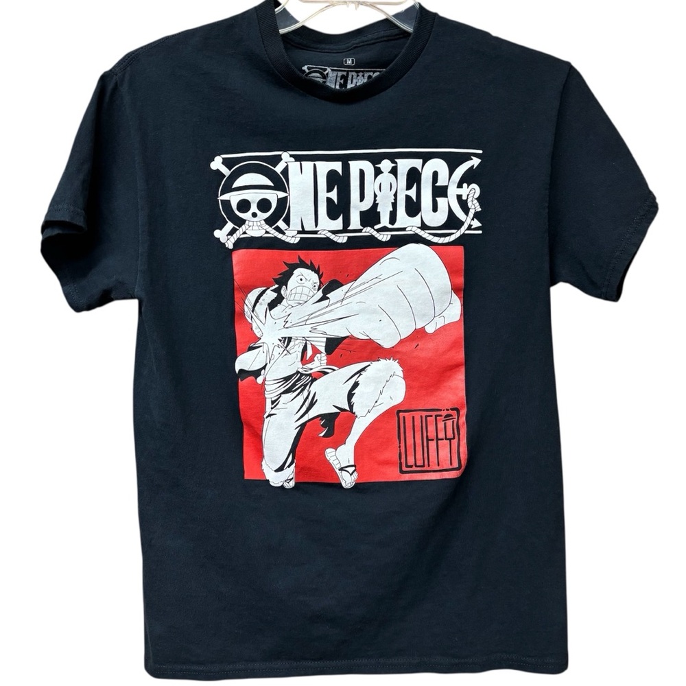 One Piece Luffy anime tee, size medium